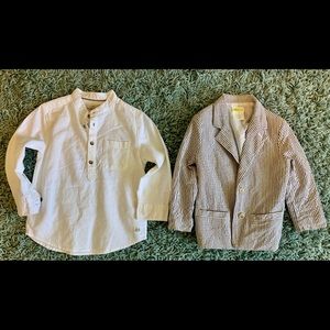 Boy Blazer & shirt. Can fit boy size 2T-3T